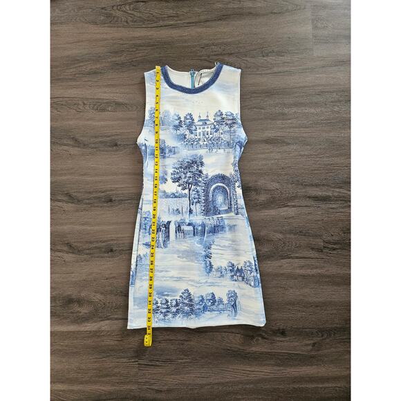 Alice + Olivia Women's Wynell Toile De Jouy Print Mini Dress NWT Size 6 - Picture 16 of 16
